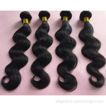 Hottest Style 5A Body Wave Natural Black Hair Weaving 12inch Unprocessed Virgin Brazilian Hair Extension
